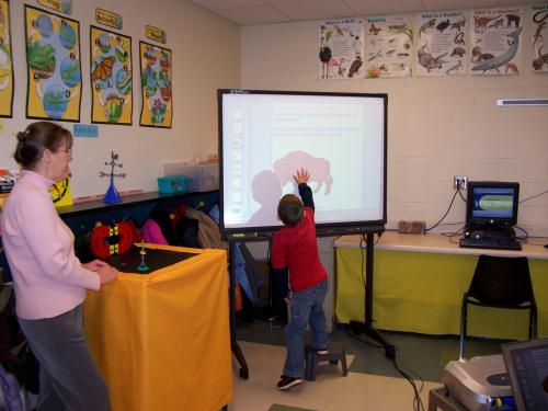 aula de clase interactiva