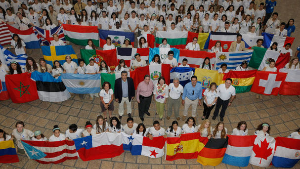 Participantes de la Ruta Quetzal 2013 en Panamá